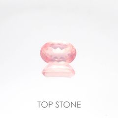 ディープローズクォーツ モザンビーク産 ルース 1.38ct[20084632]8.4×6mm前後