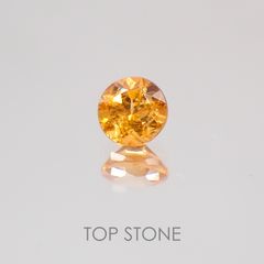 スペサルティンガーネット マンダリンオレンジカラー タンザニア産 ルース 0.24ct[20052481]3.5×3.5mm前後
