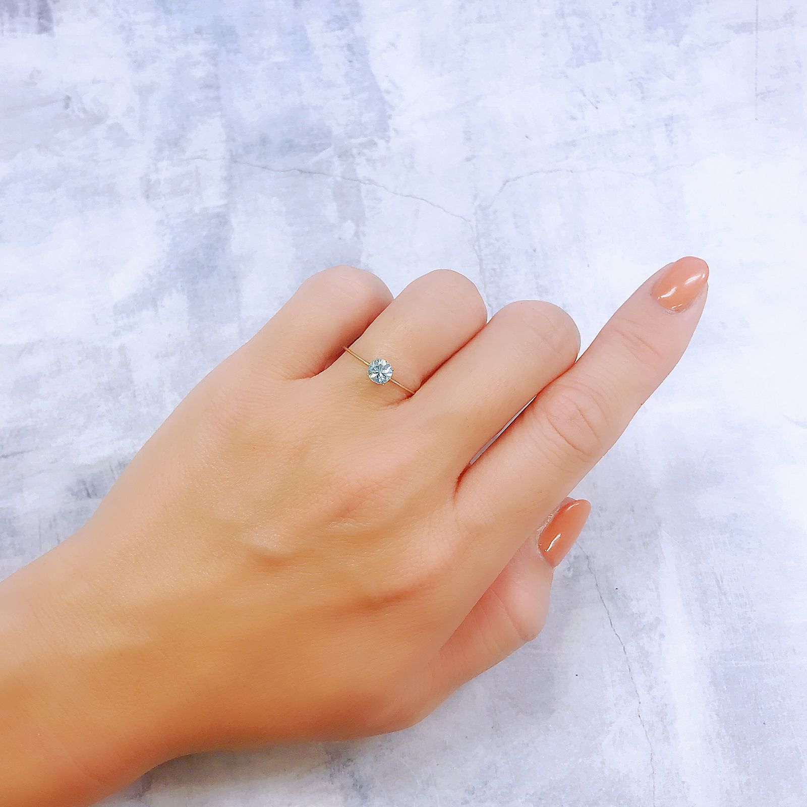 アイスブルージルコン カンボジア産 0.73ct[221018651]4.9x4.8mm前後