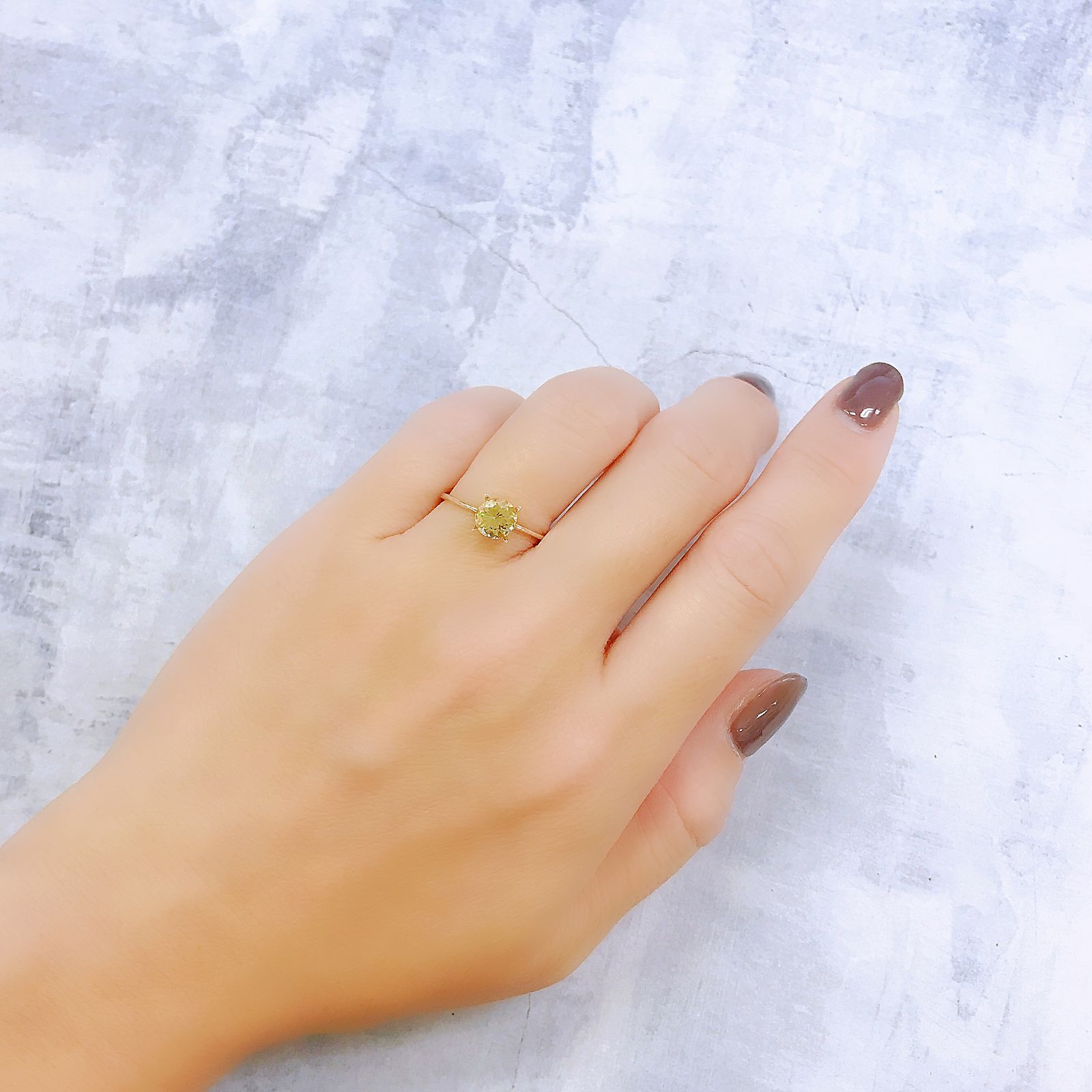 イエロースキャポライト(宝石名イエロー・スキャポライト)タンザニア産 0.78ct 識別済[220918027]6.1x6.1mm前後