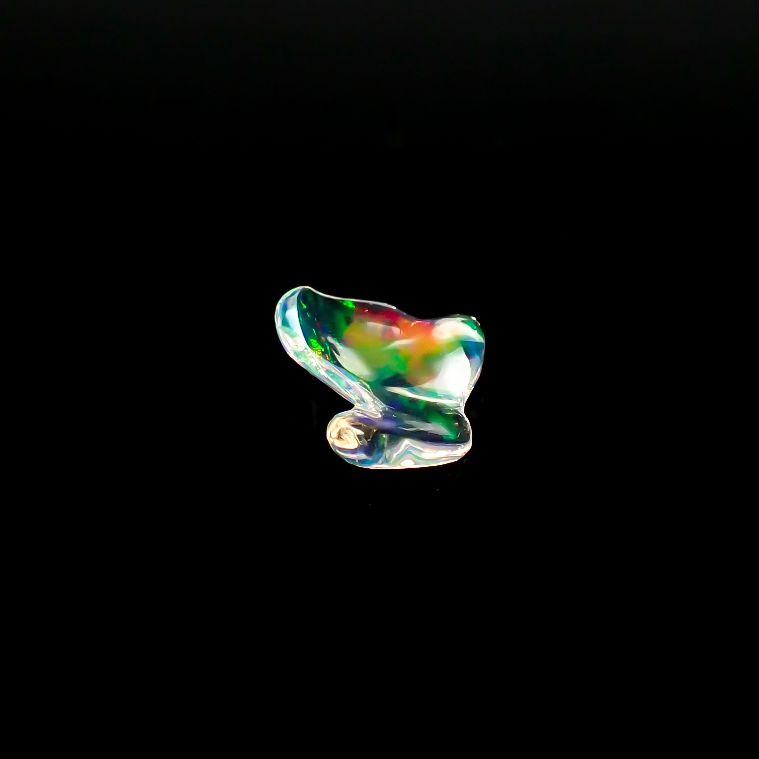 ウォーターオパール 原石 メキシコ産 0.43ct[240125308]8x7mm前後