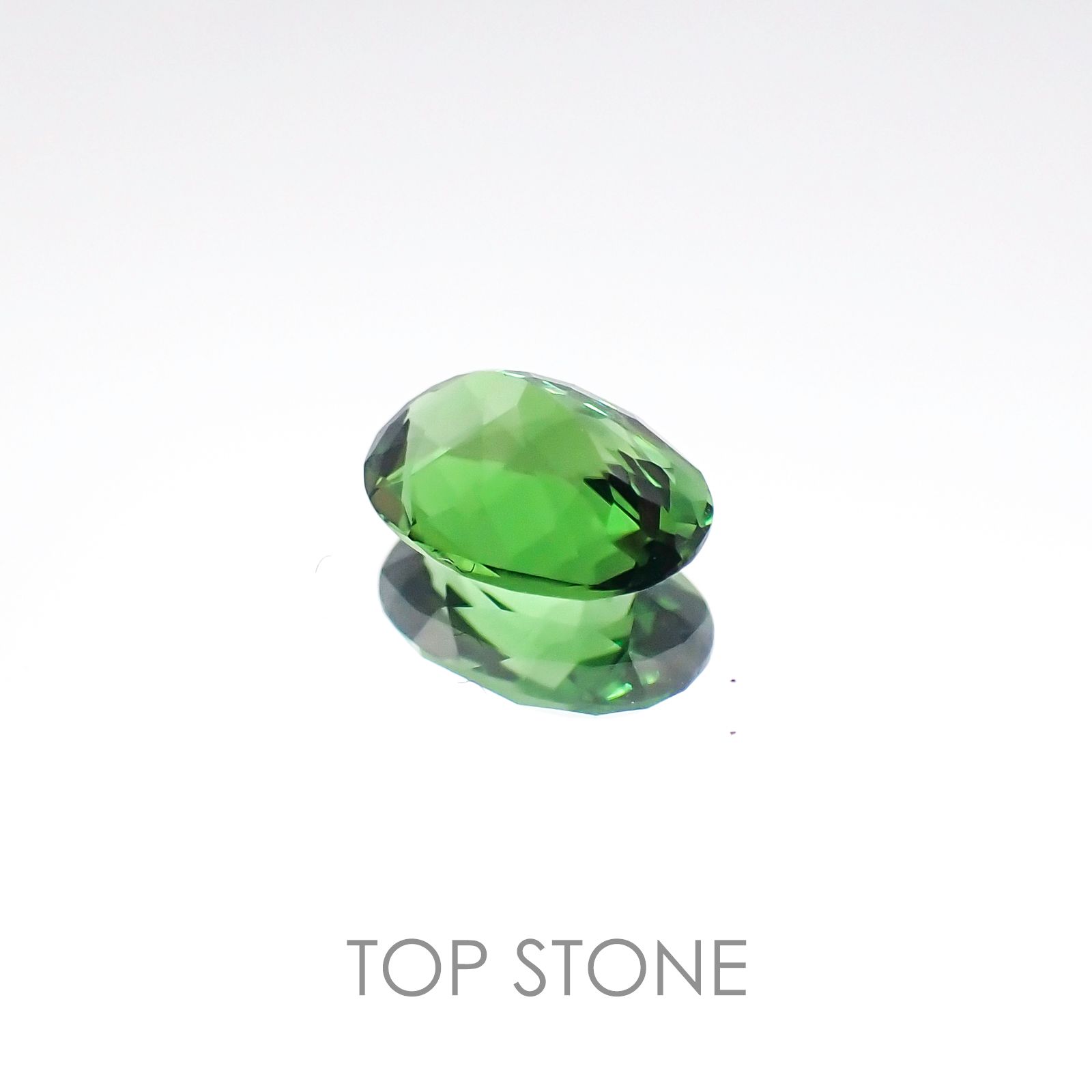 クロムトルマリン(宝石名クロム・トルマリン) タンザニア産 0.56ct 識別済[20096207]6.5×4.6mm前後