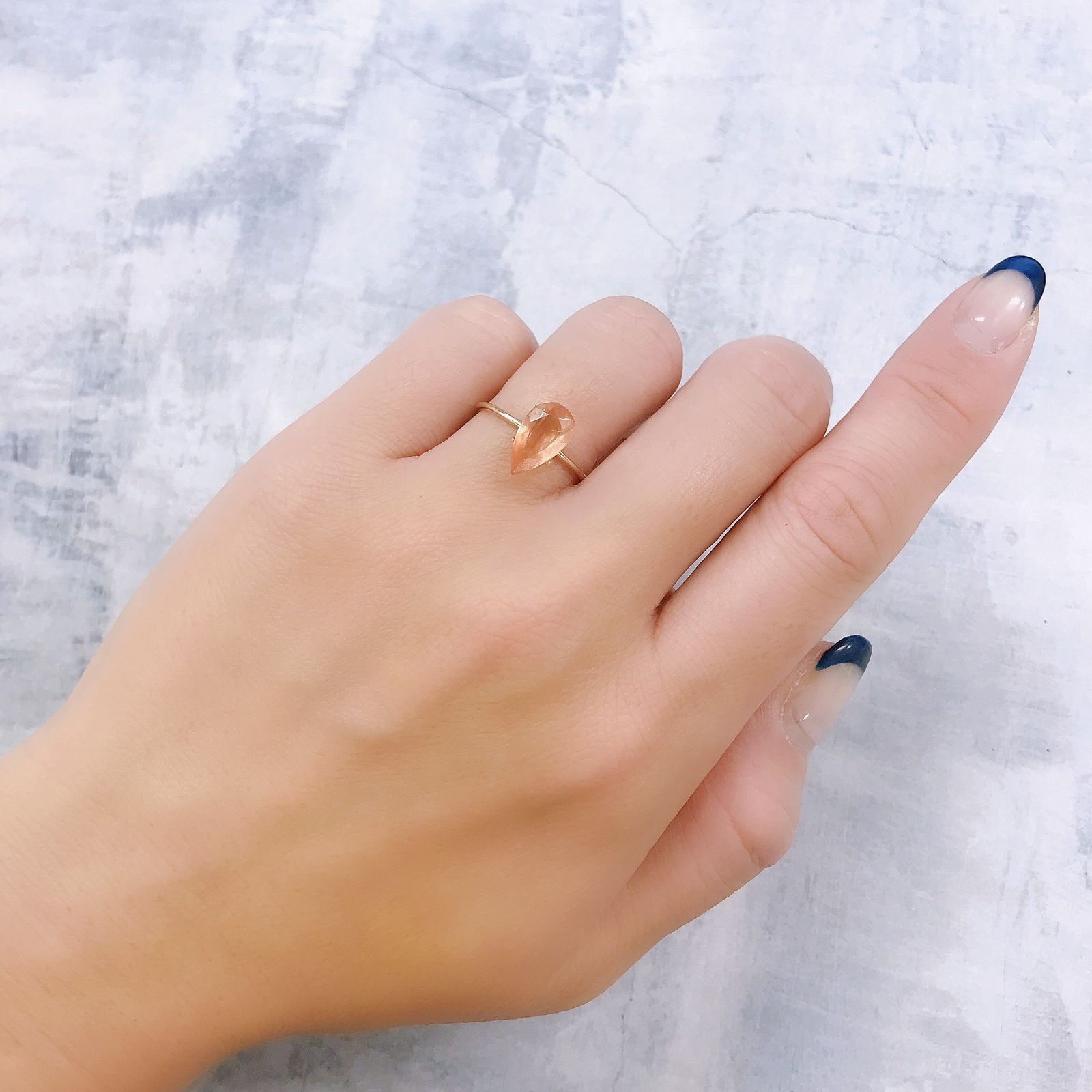 サンストーンスキャポライト(宝石名シーン・スキャポライト)タンザニア産 1.23ct 識別済[221219272]10.7x6.2mm前後