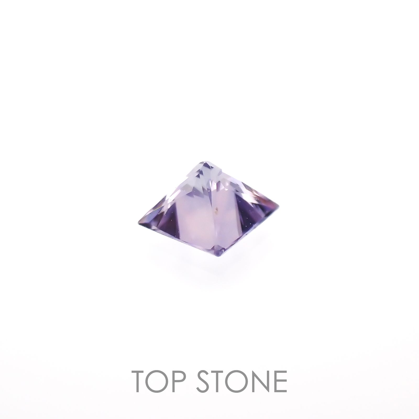 ◇プリンセスカット◇アイスラベンダーサファイア(宝石名サファイア)東アフリカ産 0.22ct 識別済[230120236]3.2x3.2mm前後