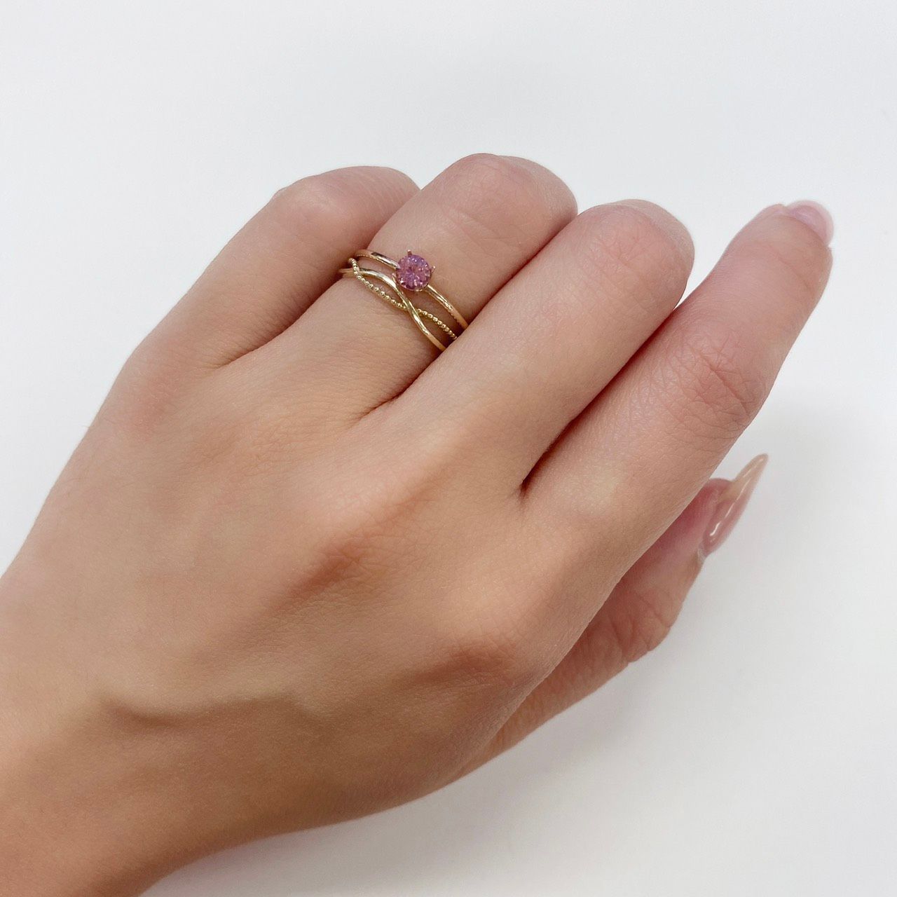 ホットピンクスピネル ビルマ産 ルース 0.3ct[210610008]4×4mm前後