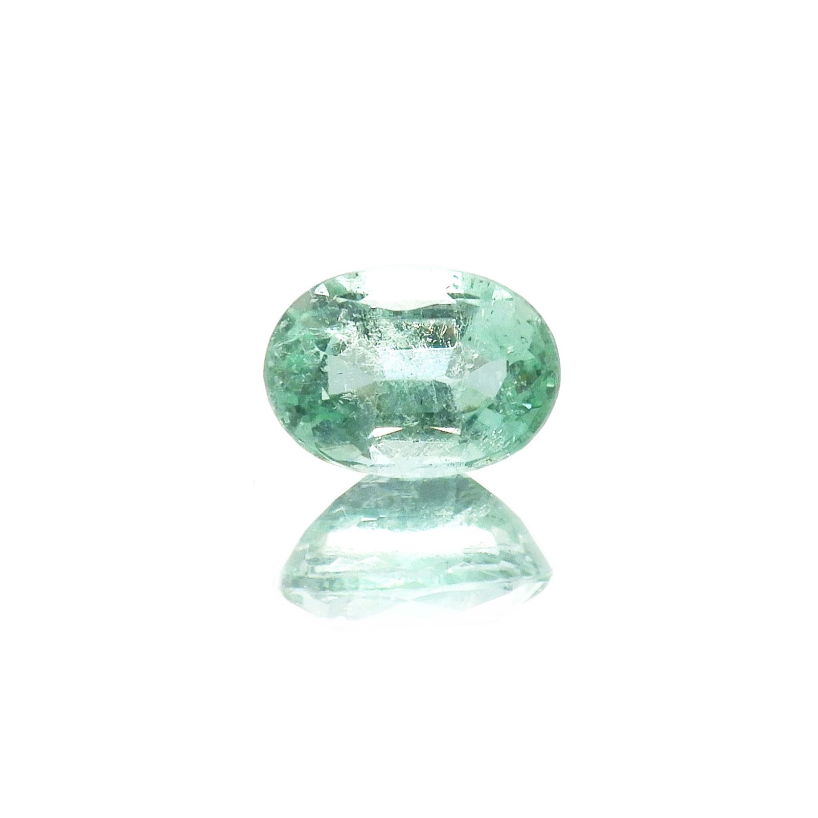 パステルカラーエメラルド コロンビア/ブラジル産 0.34ct [250817234]5.3x3.7mm前後