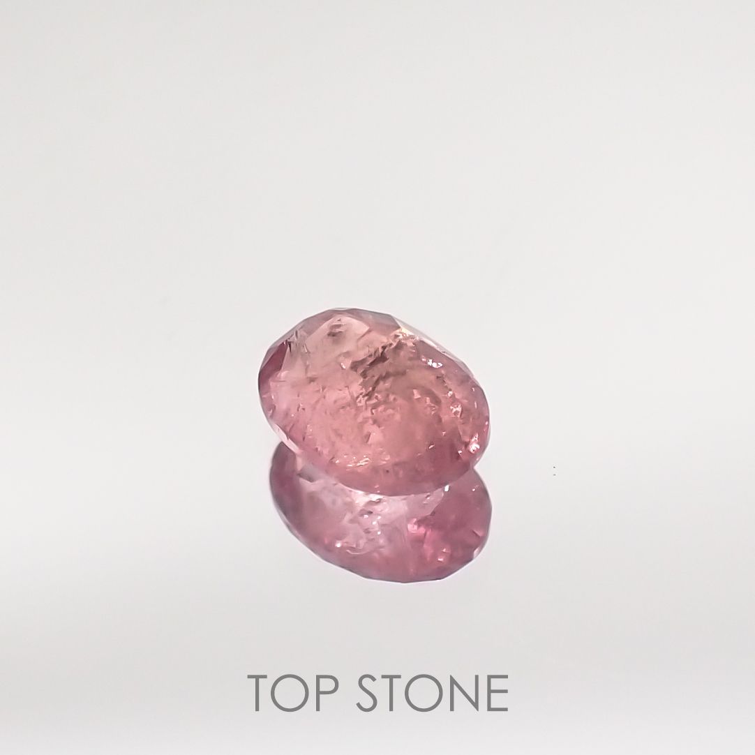 ペツォッタイト(ラズベリル)(宝石名ペツォッタイト) マダガスカル産 0.181ct ソ付(彩珠)[210711802]4×3mm前後