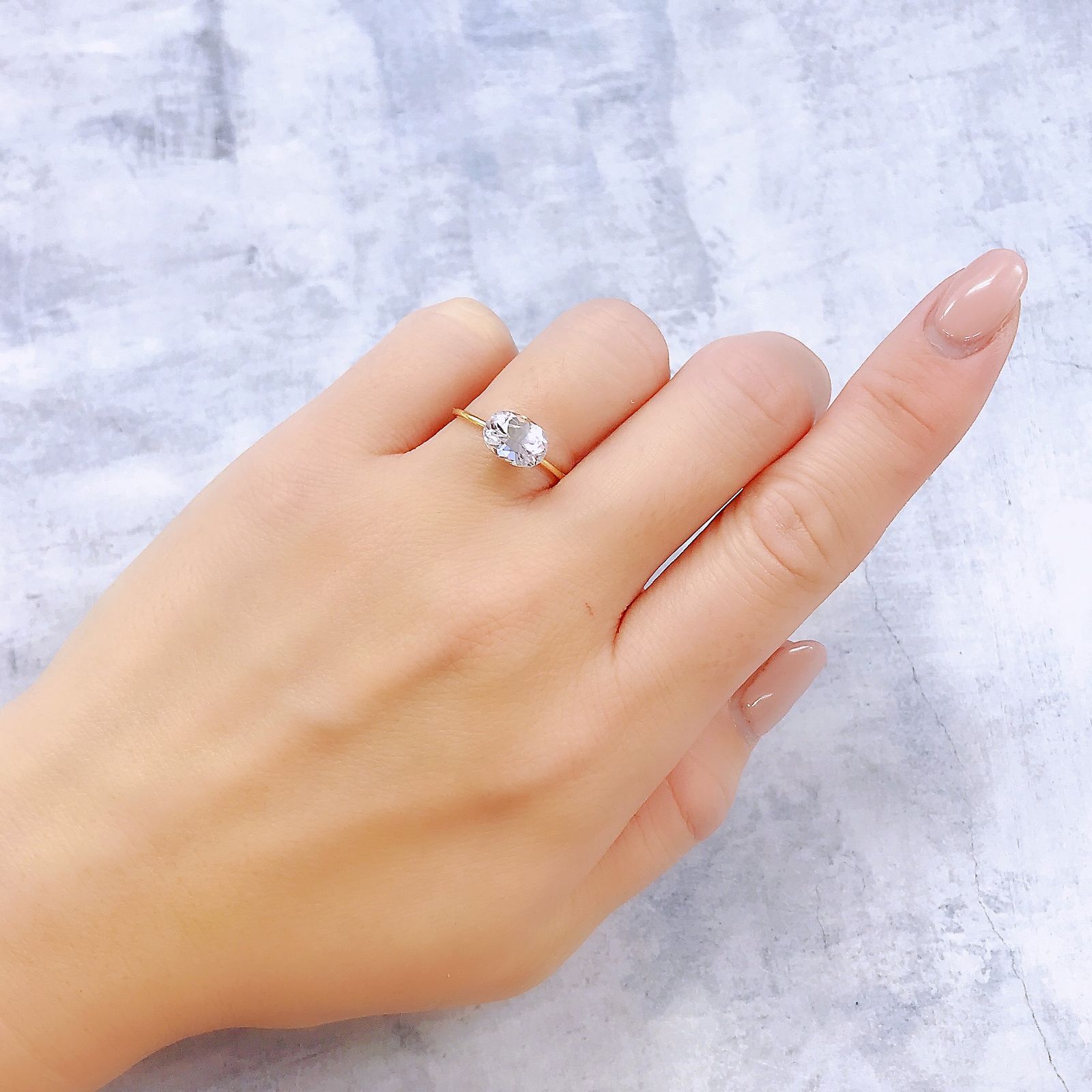 クンツァイト アフガニスタン産 2.18ct[240219608]8.5x6.2mm前後