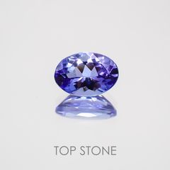 タンザナイト(ゾイサイト) タンザニア産 ルース 0.58ct[210610069]6.3×4.3mm前後