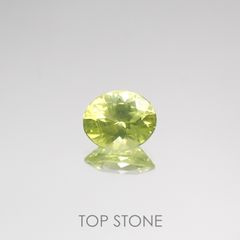 パロットクリソベリル(宝石名クリソベリル) インド産 0.98ct 識別済[210711514]6.8×5.6mm前後