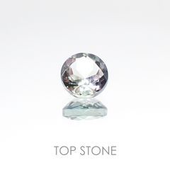 バイカラータンザナイト(宝石名タンザナイト) タンザニア産 0.64ct 識別済[20096421]5.1×5.1mm前後