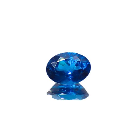 ディープブルーアパタイト マダガスカル産 0.88ct[240628159]7x5.1mm前後