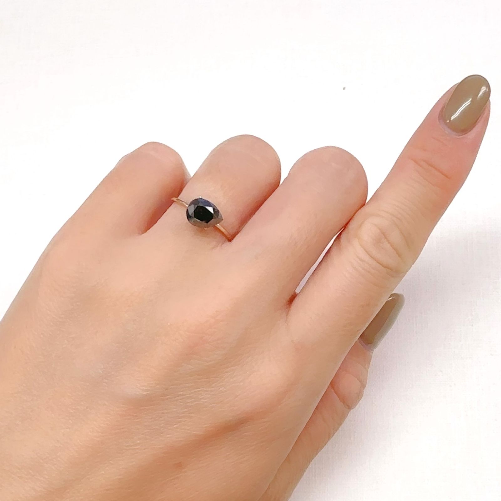 ブラックダイヤモンド(宝石名ダイアモンド)ジンバブエ産 1.31ct 識別済[240928905]8x6.1mm前後