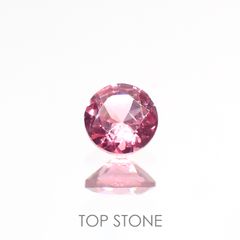 ホットピンクスピネル(宝石名ピンク・スピネル) タンザニア産 0.25ct 識別済[210912586]3.9×3.9mm前後