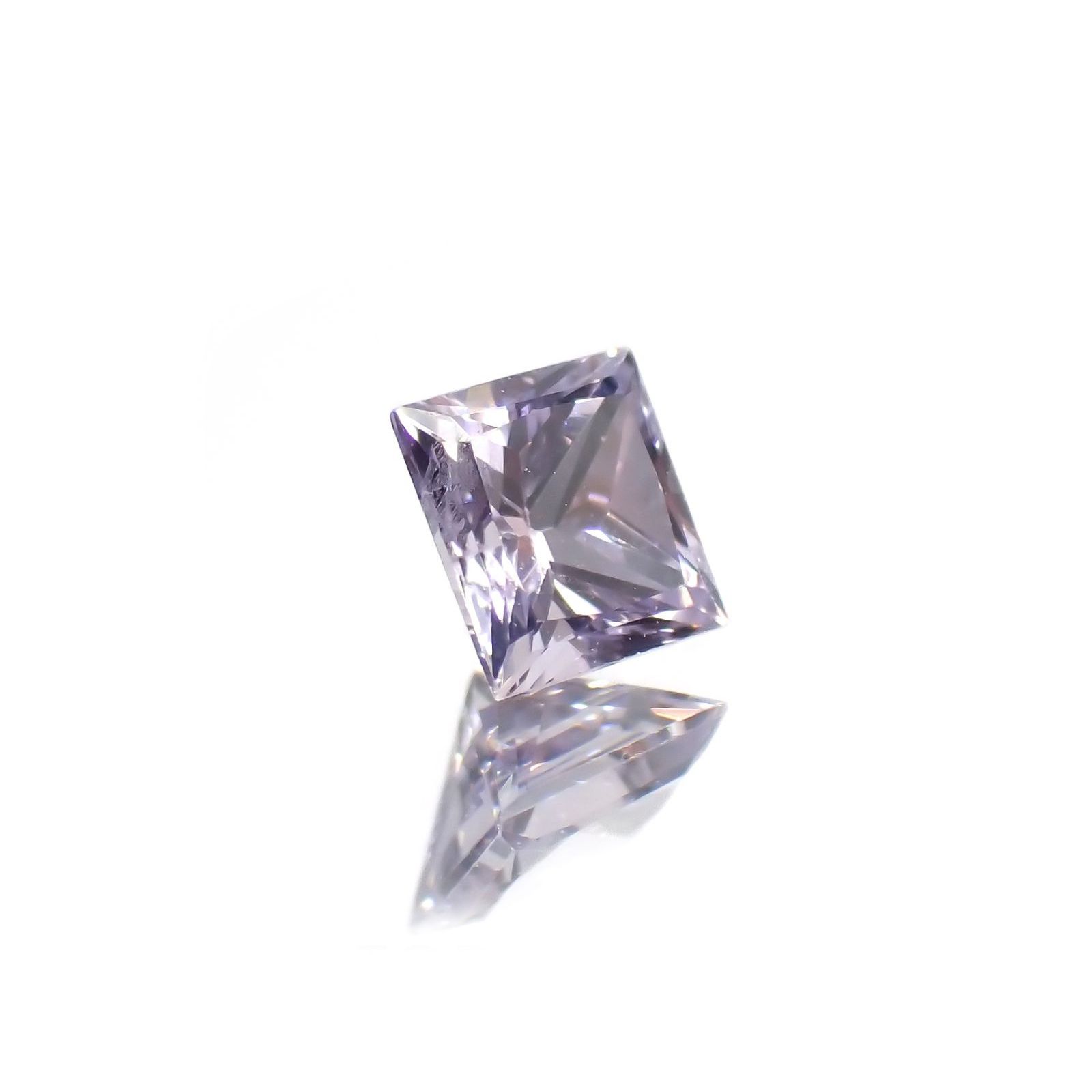 ◇プリンセスカット◇ラベンダーサファイア(宝石名サファイア)東アフリカ産 0.20ct 識別済[250817373]3.1x3mm前後