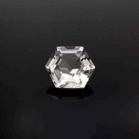 ◇ヘキサゴンカット◇レムリアンシードクリスタル(保証シール付き) ブラジル産 0.80ct[221018287]5.8x5.8mm前後