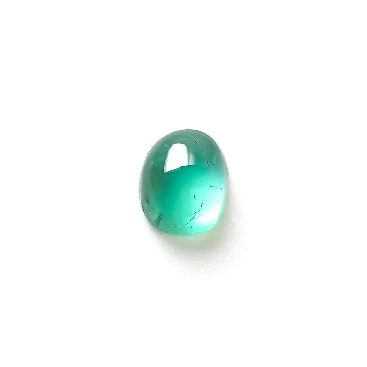 エメラルドキャッツアイ コロンビア産 0.37ct [241229552]4.5x3.9mm前後