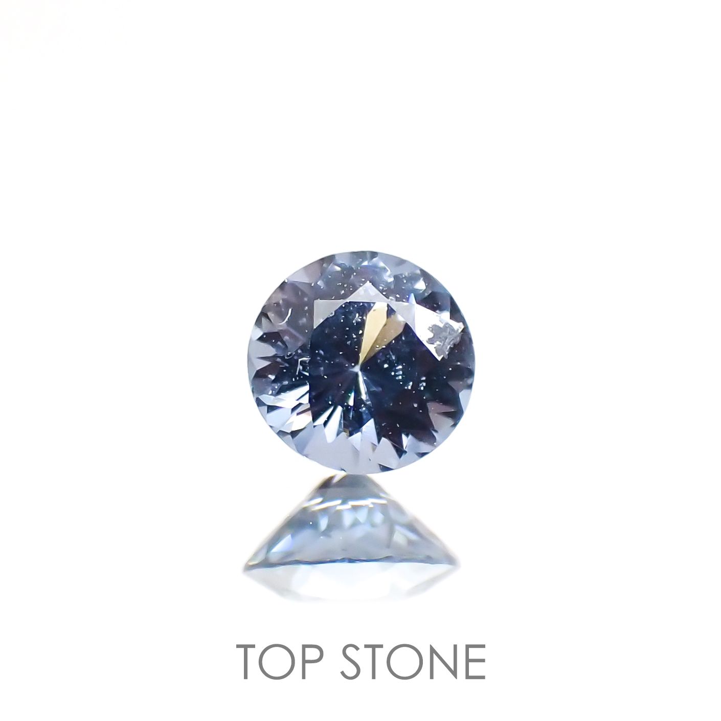 グレイッシュブルースピネル ビルマ産 ルース 0.25ct[210913133]3.9×3.9mm前後