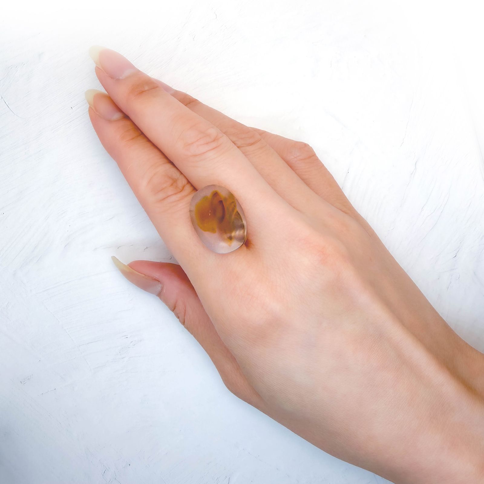 モンタナアゲート アメリカ・モンタナ州産 12.62ct / 21.1x14.9mm前後 [260832762]