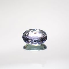 バイカラータンザナイト(宝石名タンザナイト) タンザニア産 1.467ct ソ付(彩珠)[210711821]8.9×5.8mm前後