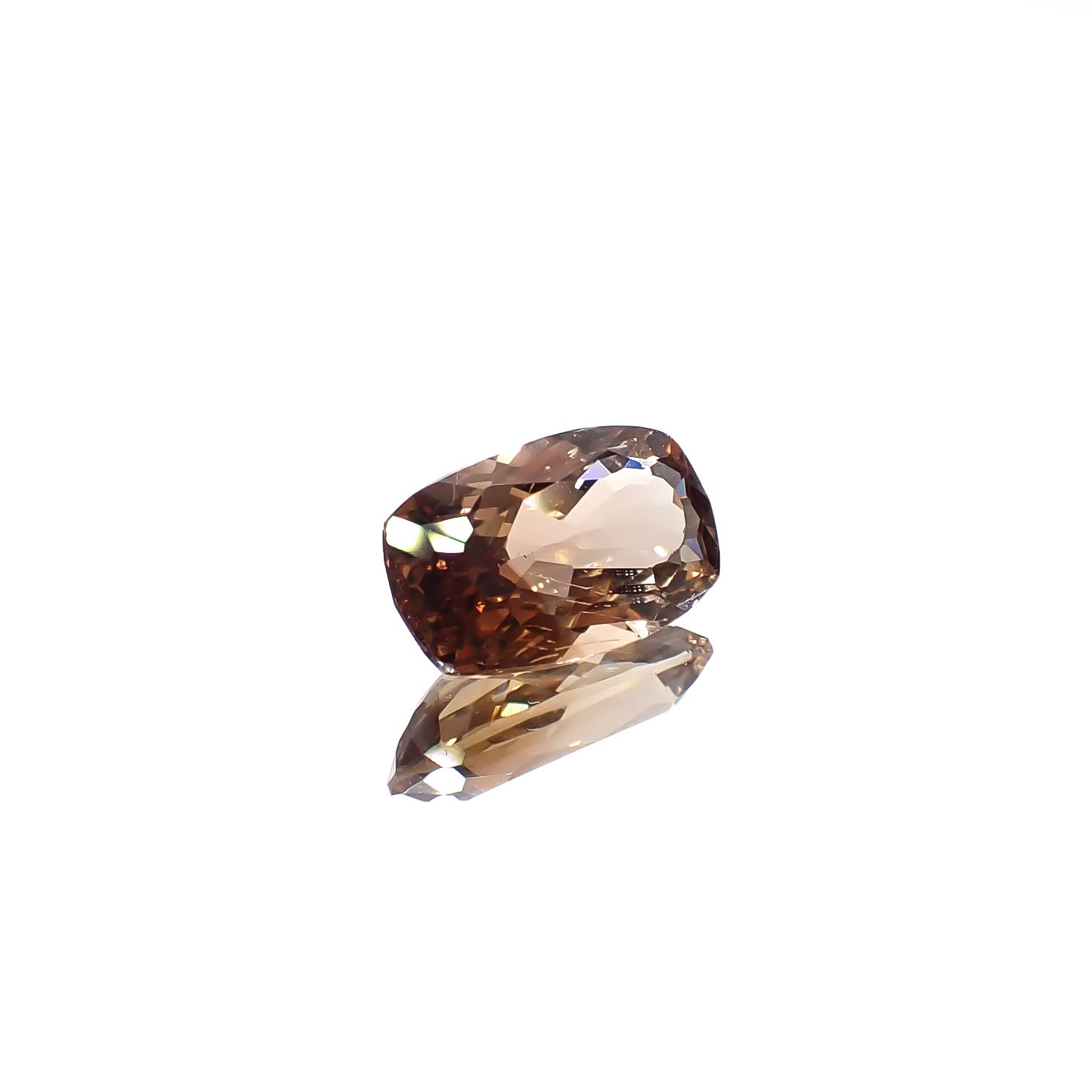バイカラートパーズ ブラジル産 3.67ct [241129456]11.9x7.2mm前後