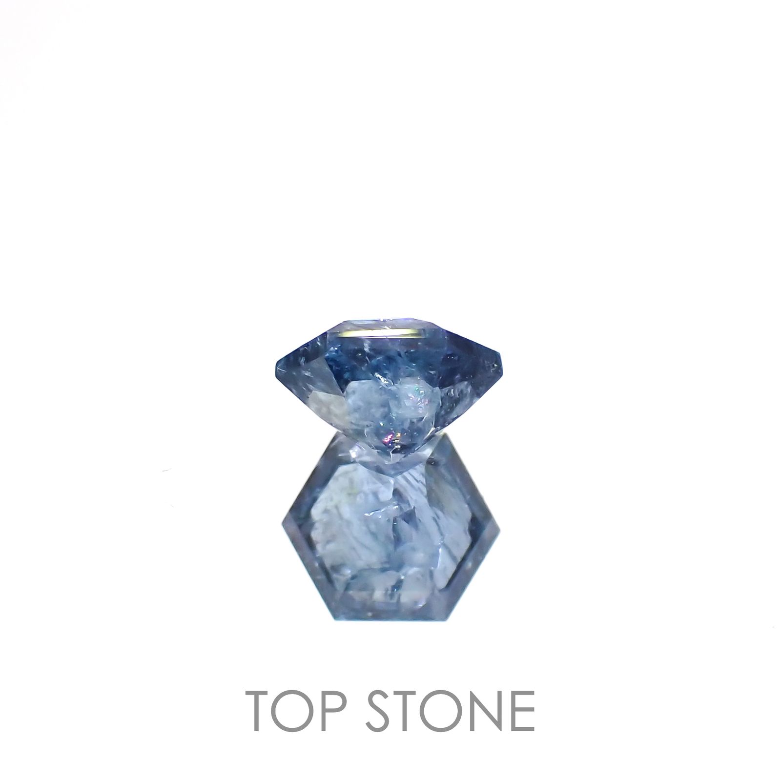 ◇ヘキサゴンカット◇サンタマリアアクアマリン ブラジル産 0.60ct[230119917]5.2x5.1mm前後