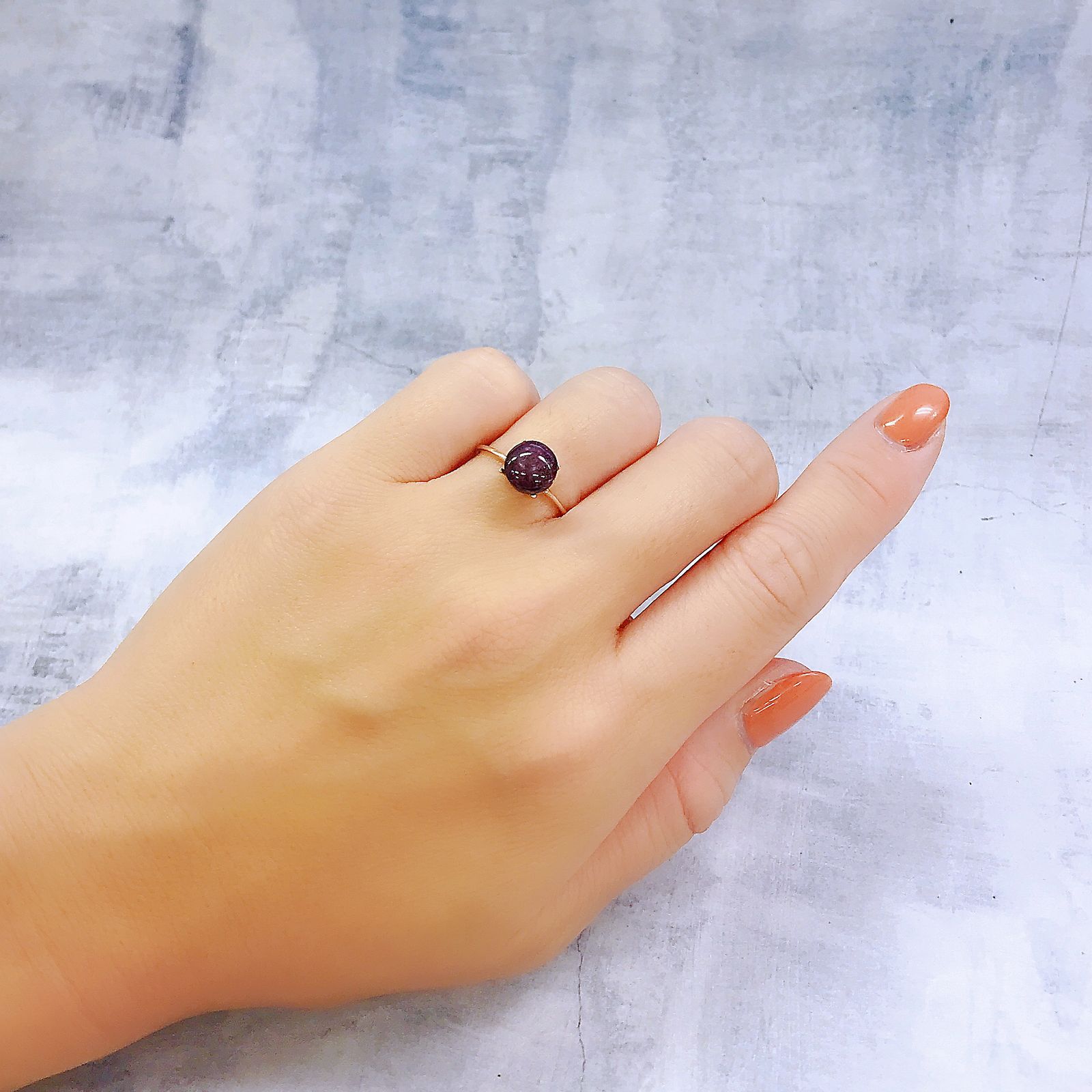 スタールビー インド産 3.52ct[221018451]7.9x7.8mm前後