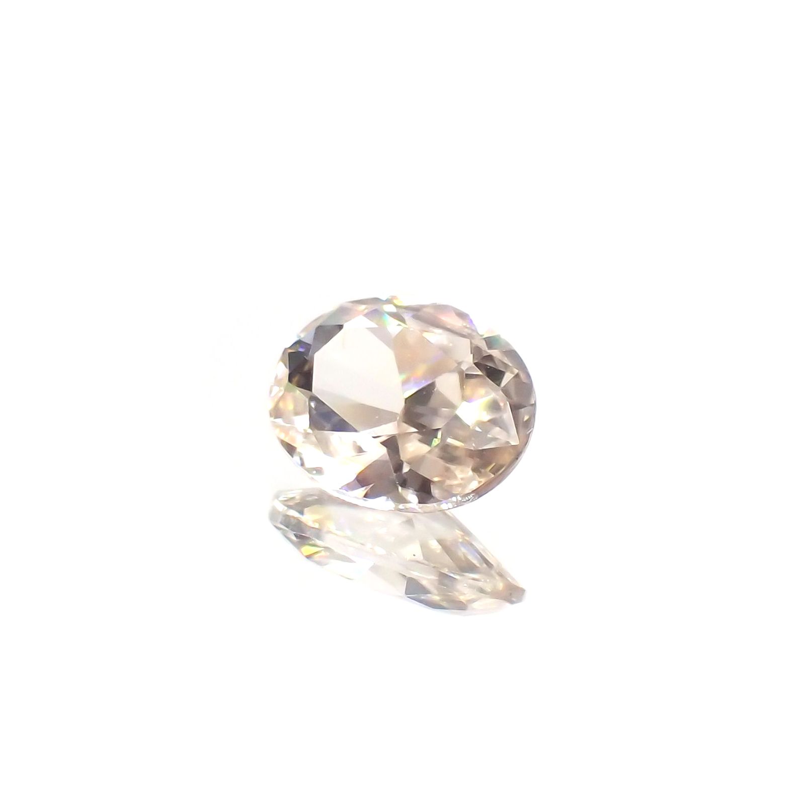 イエロージルコン(宝石名ジルコン)スリランカ/カンボジア産 1.09ct 識別済[231124190]7x5.7mm前後