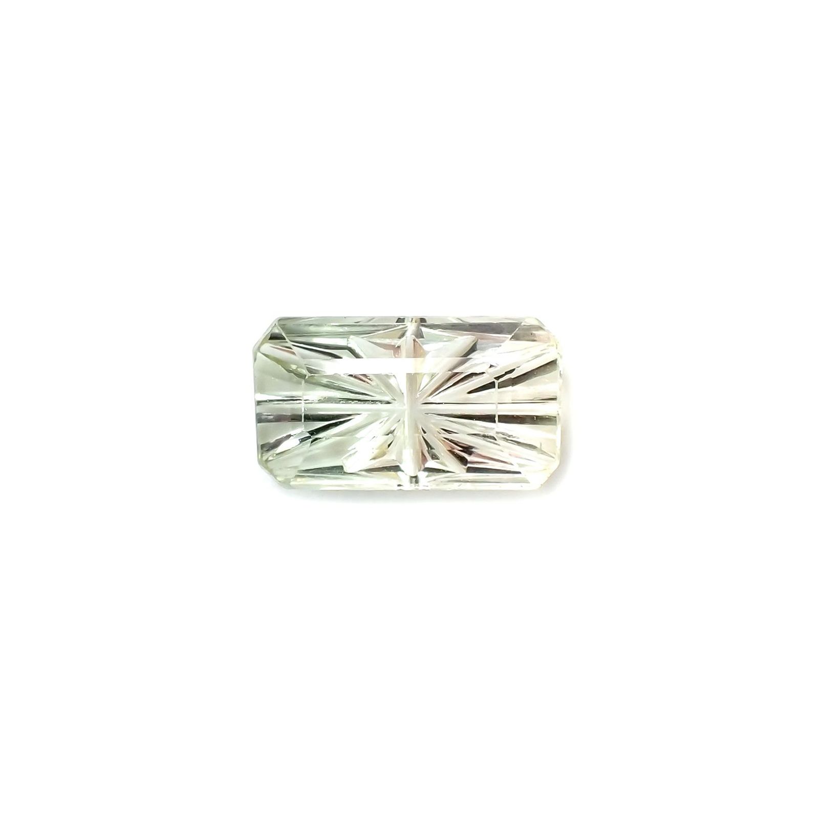 ◇甲州貴石切子Plus Three◇バイカラートルマリン カード付き(宝石名トルマリン)ルワンダ産 2.19ct 識別済[220114591]11.2x6.2mm前後