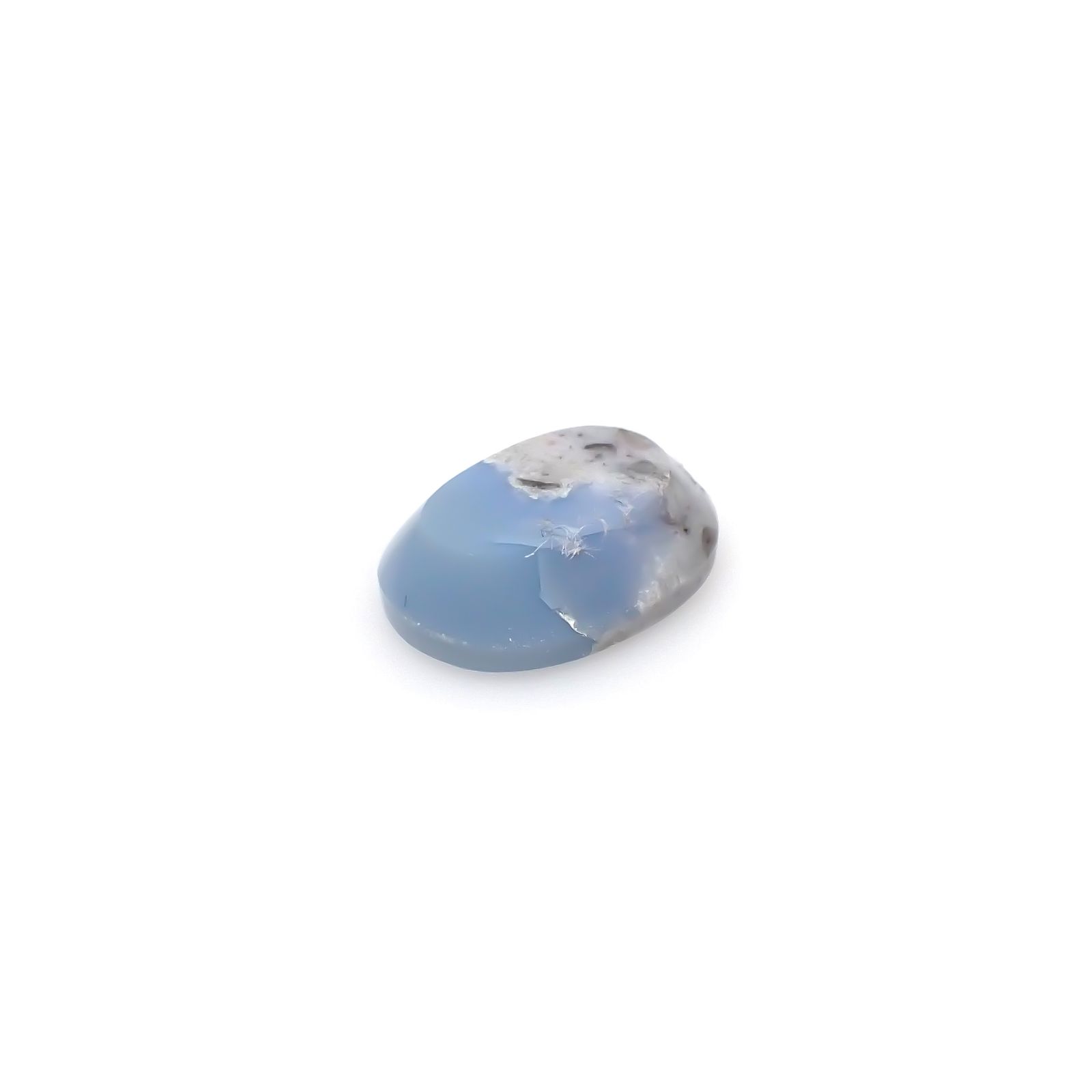 マトリックスブルーオパール アメリカ・オレゴン州産 4.33ct[240125730]13.5x9.9mm前後