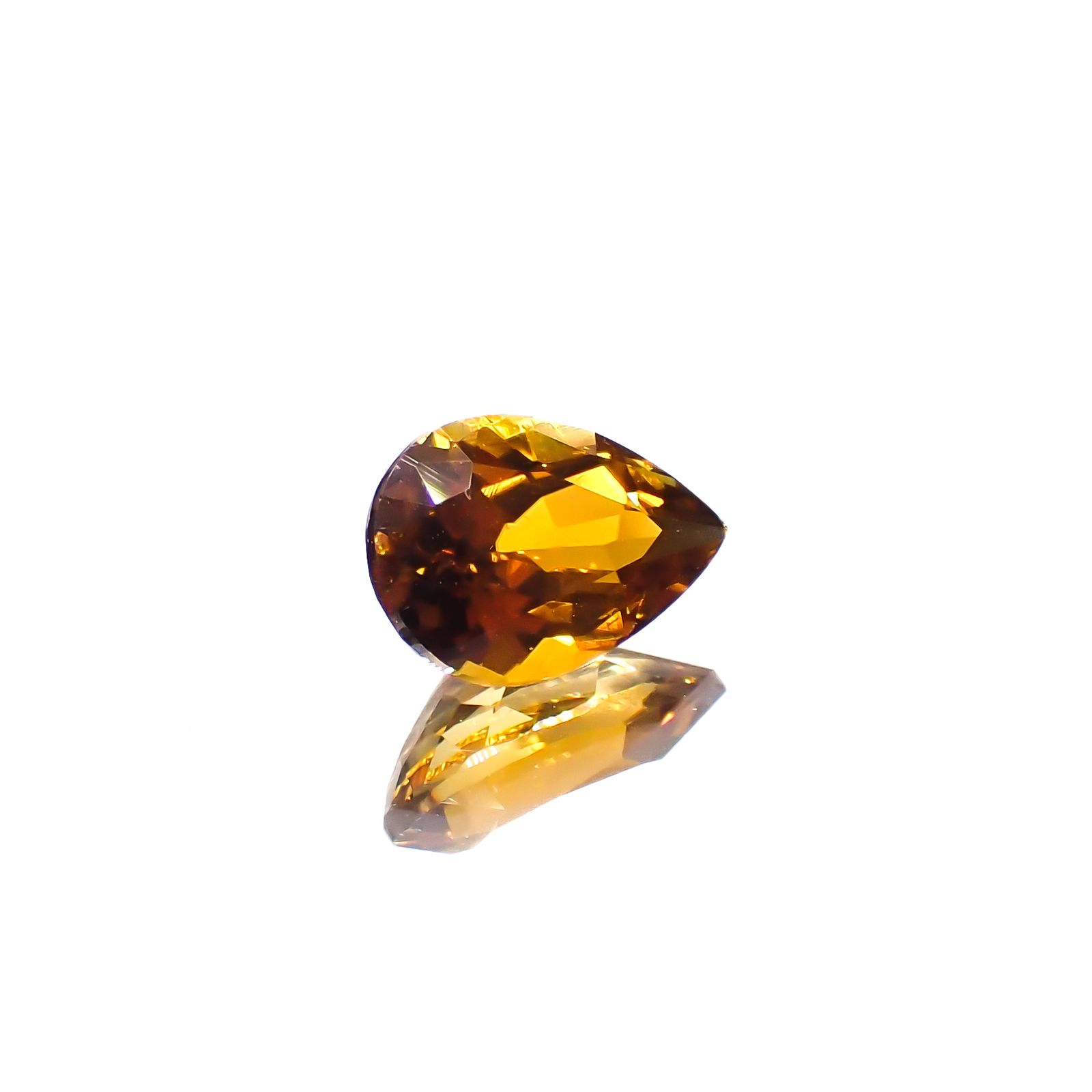 ゴールデントルマリン モザンビーク/コンゴ産 1.12ct[231225198]8.3x5.7mm前後