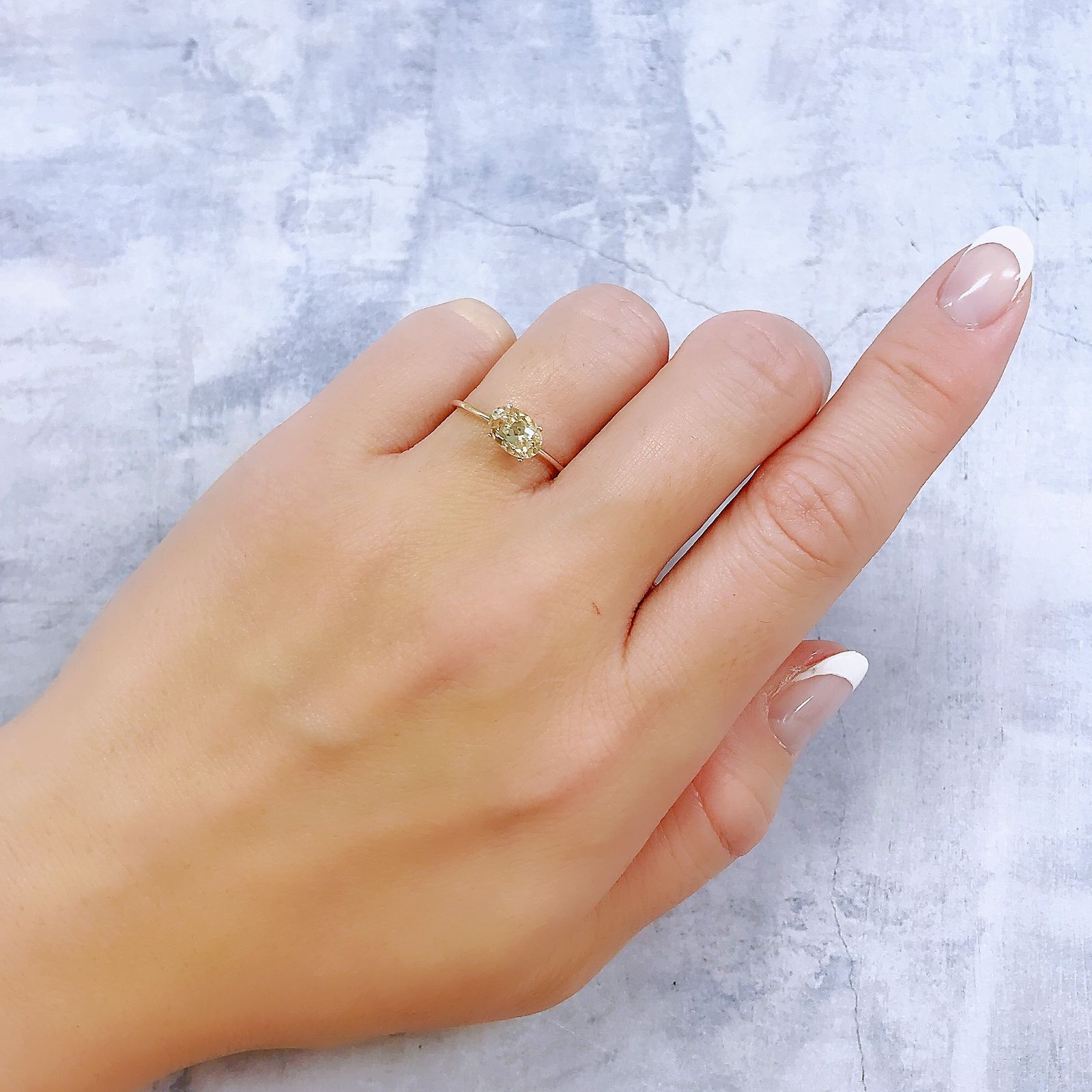 バイカラートルマリン(宝石名トルマリン)ブラジル産 0.88ct 識別済[221219557]7.3x5mm前後