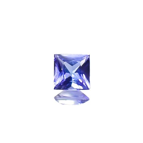 ◇プリンセスカット◇タンザナイト タンザニア産 0.28ct[240427137]3.9x3.8mm前後
