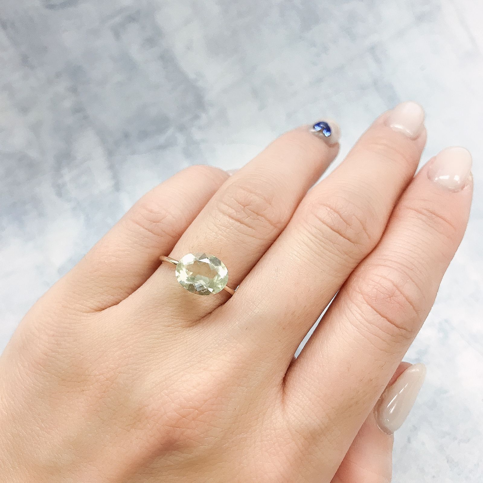 リビアングラス(宝石名インパクトガラス(衝撃溶融ガラス))エジプト・リビア砂漠産 2.00ct 識別済[220415648]10.1x8mm前後