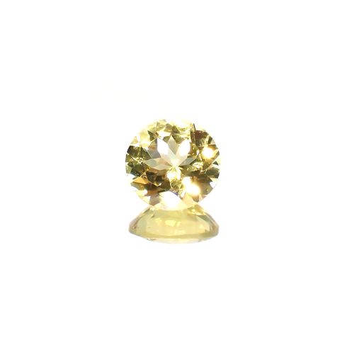 レモンイエローアパタイト(宝石名アパタイト)メキシコ産 1.15ct 識別済[220115472]7x6.8mm前後