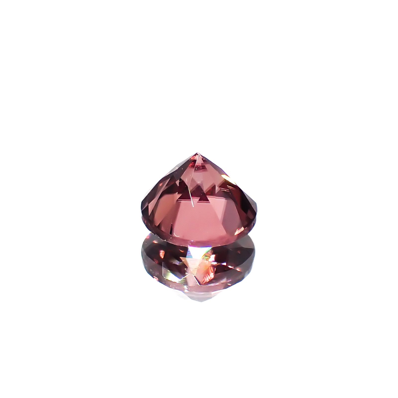 ピンクジルコン スリランカ/カンボジア産 1.03ct[240928803]5.6x5.5mm前後