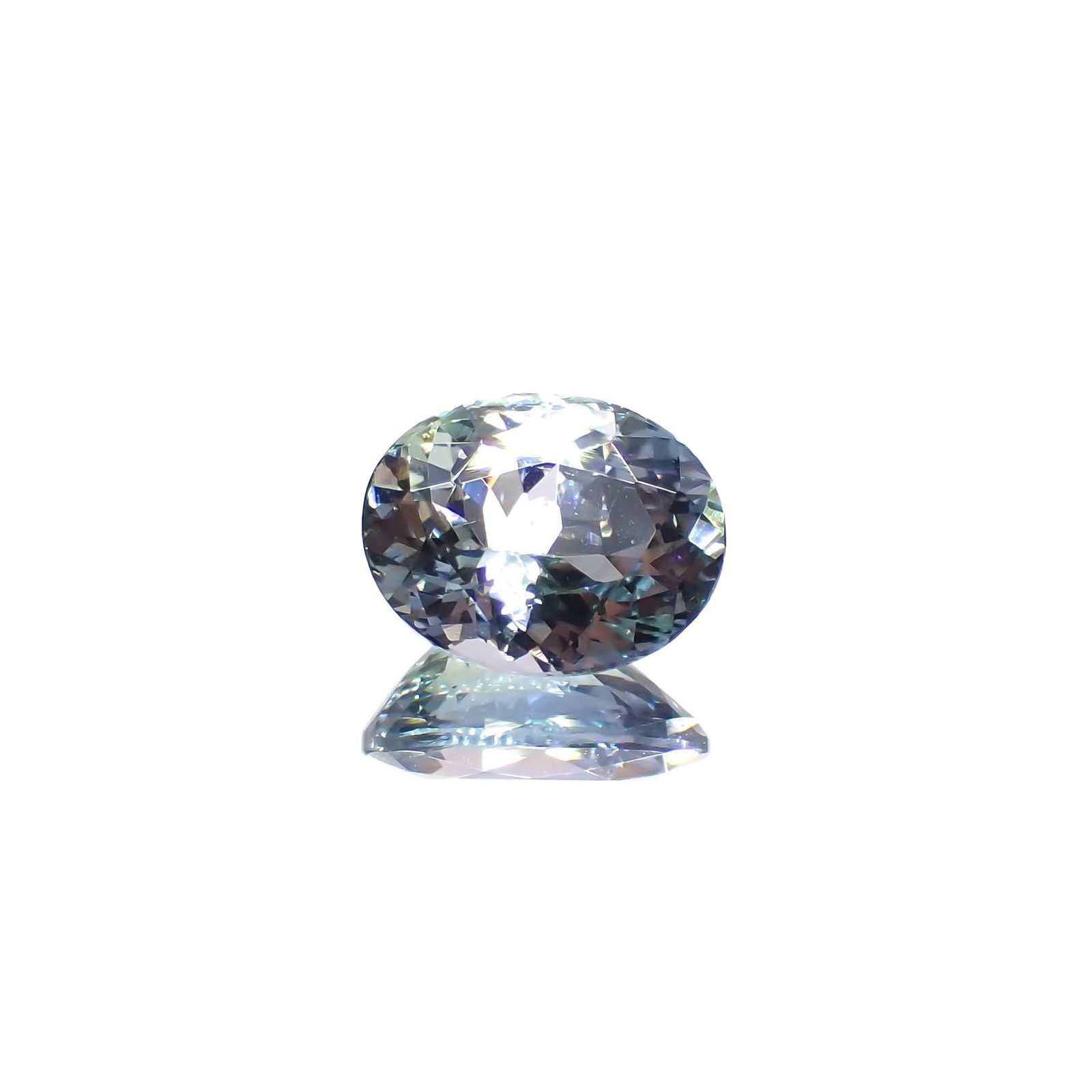 バイカラータンザナイト(宝石名ゾイサイト)タンザニア産 識別済 1.90ct / 8.8x7mm前後 [220717003]