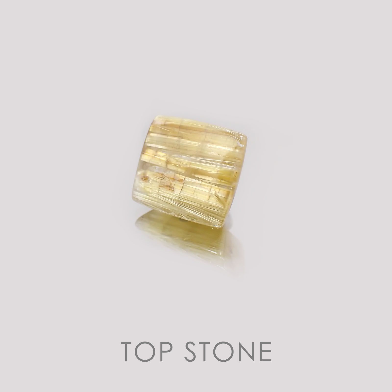 タイチンルチルクォーツ ブラジル産 ルース 3.1ct[21019177]9.9×8.3mm前後