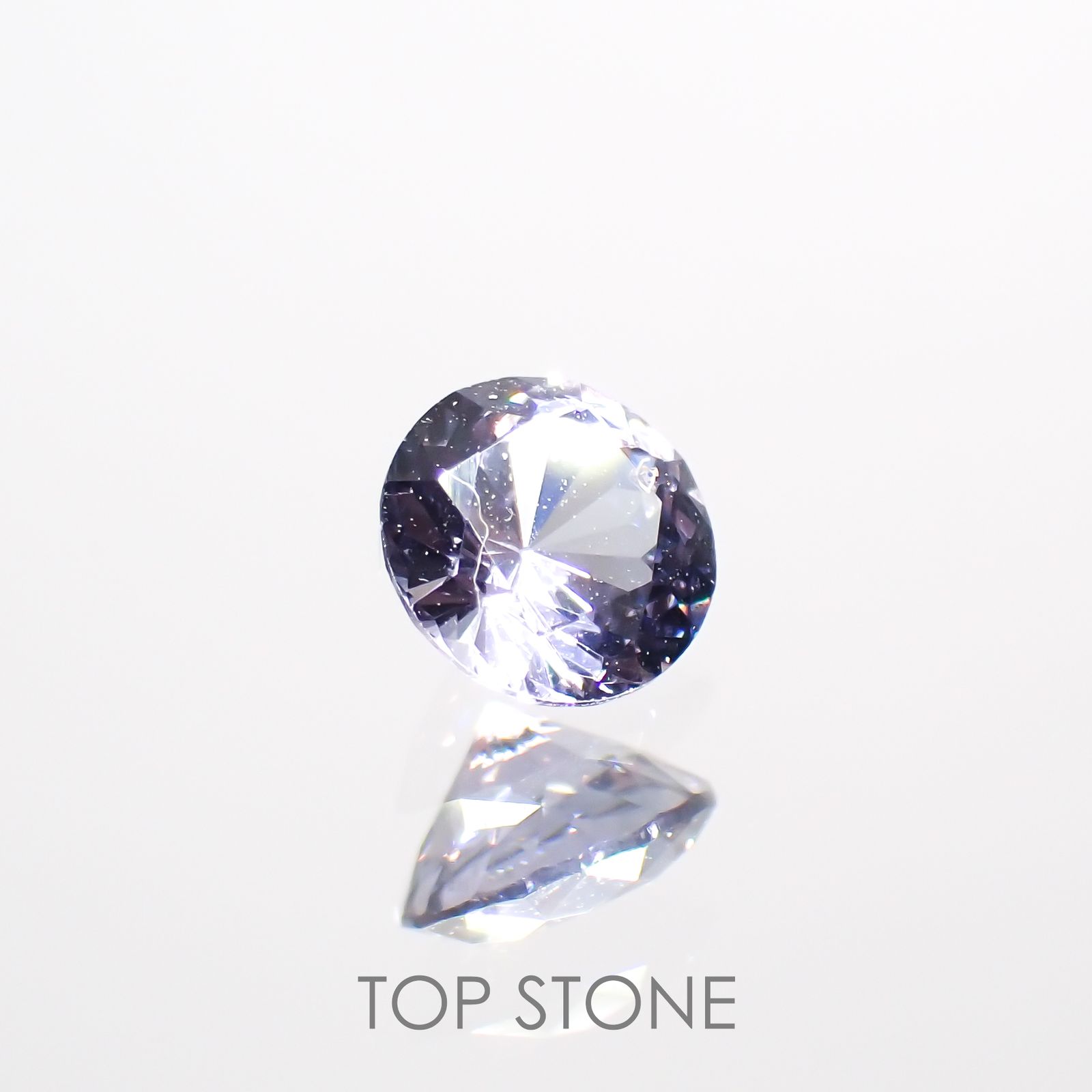 バイオレットスピネル(宝石名スピネル)ビルマ/マダガスカル産 0.25ct 識別済[220114555]3.8x3.8mm前後
