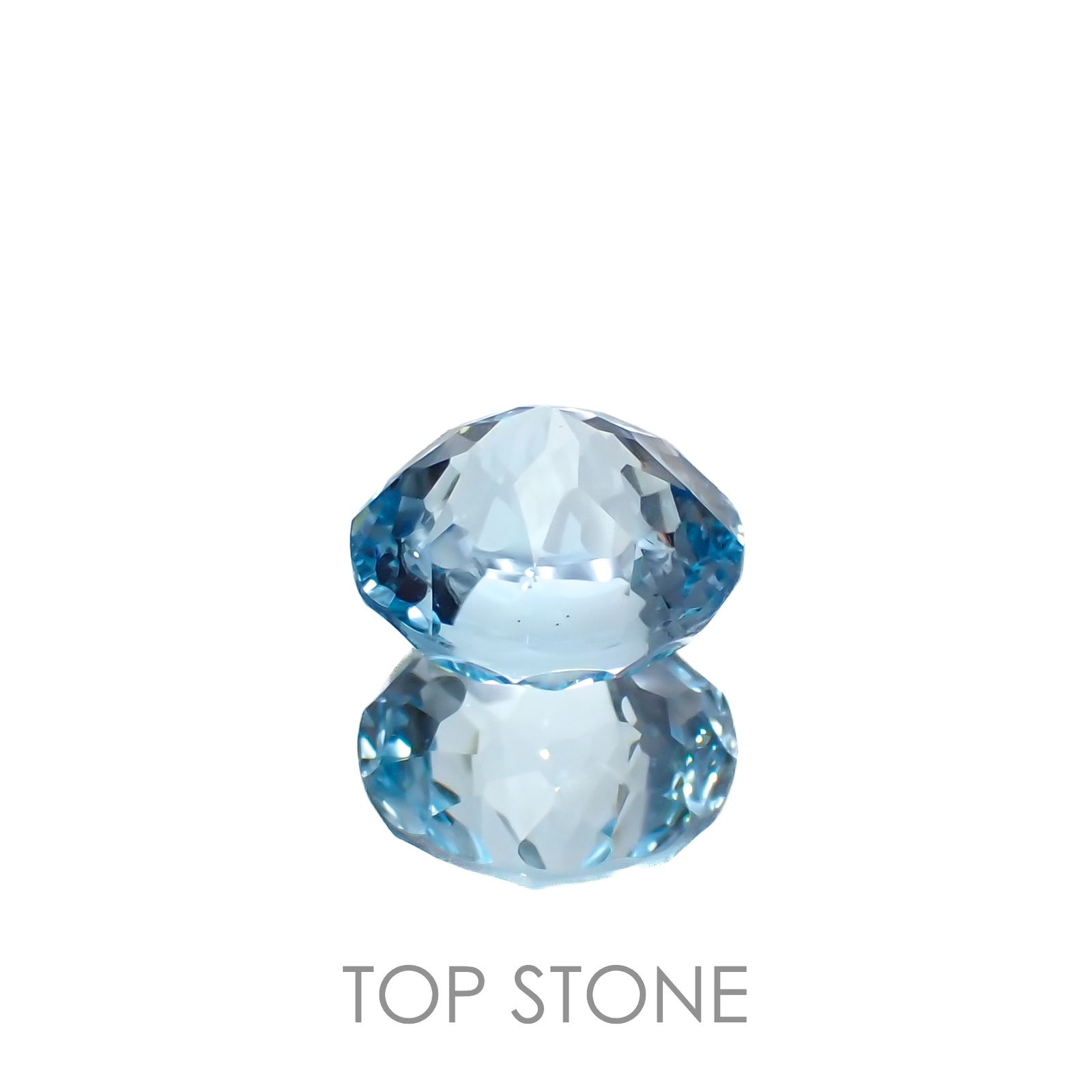◇カスタムカット◇ブルートパーズ ブラジル産 5.33ct[221219323]10.2x10.2mm前後