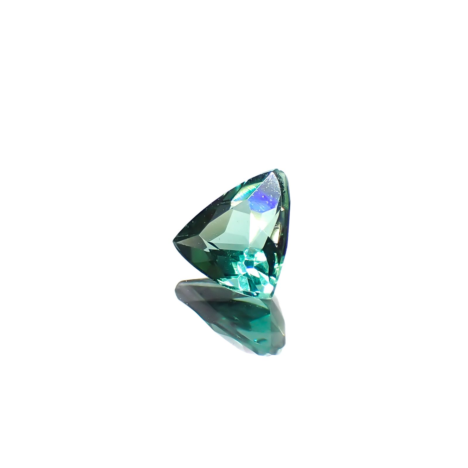 ブルーグリーントルマリン ブラジル産 0.31ct[240628383]4.9x4.6mm前後