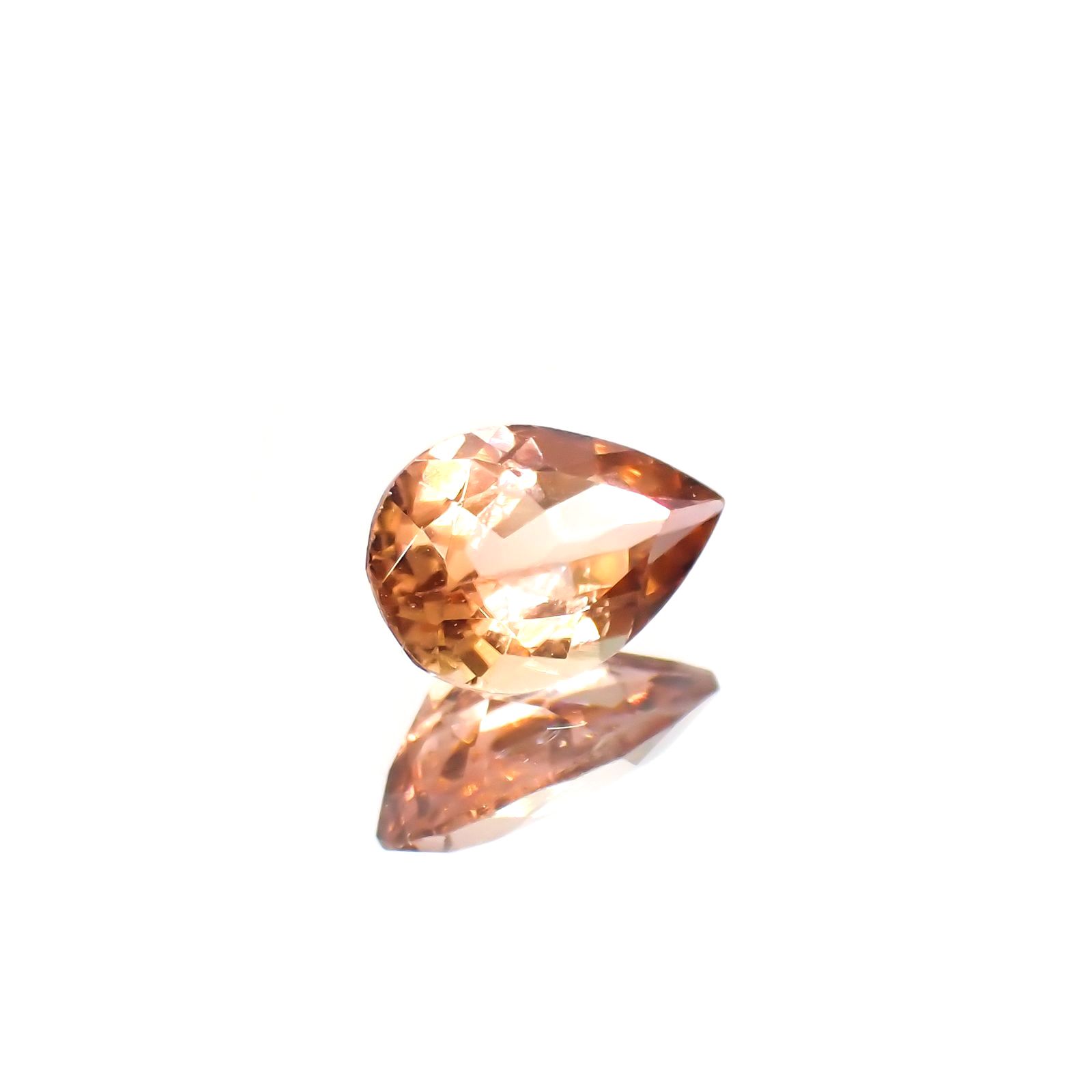 バイカラートルマリン(宝石名トルマリン)コンゴ産 1.25ct 識別済[220115002]9x6mm前後