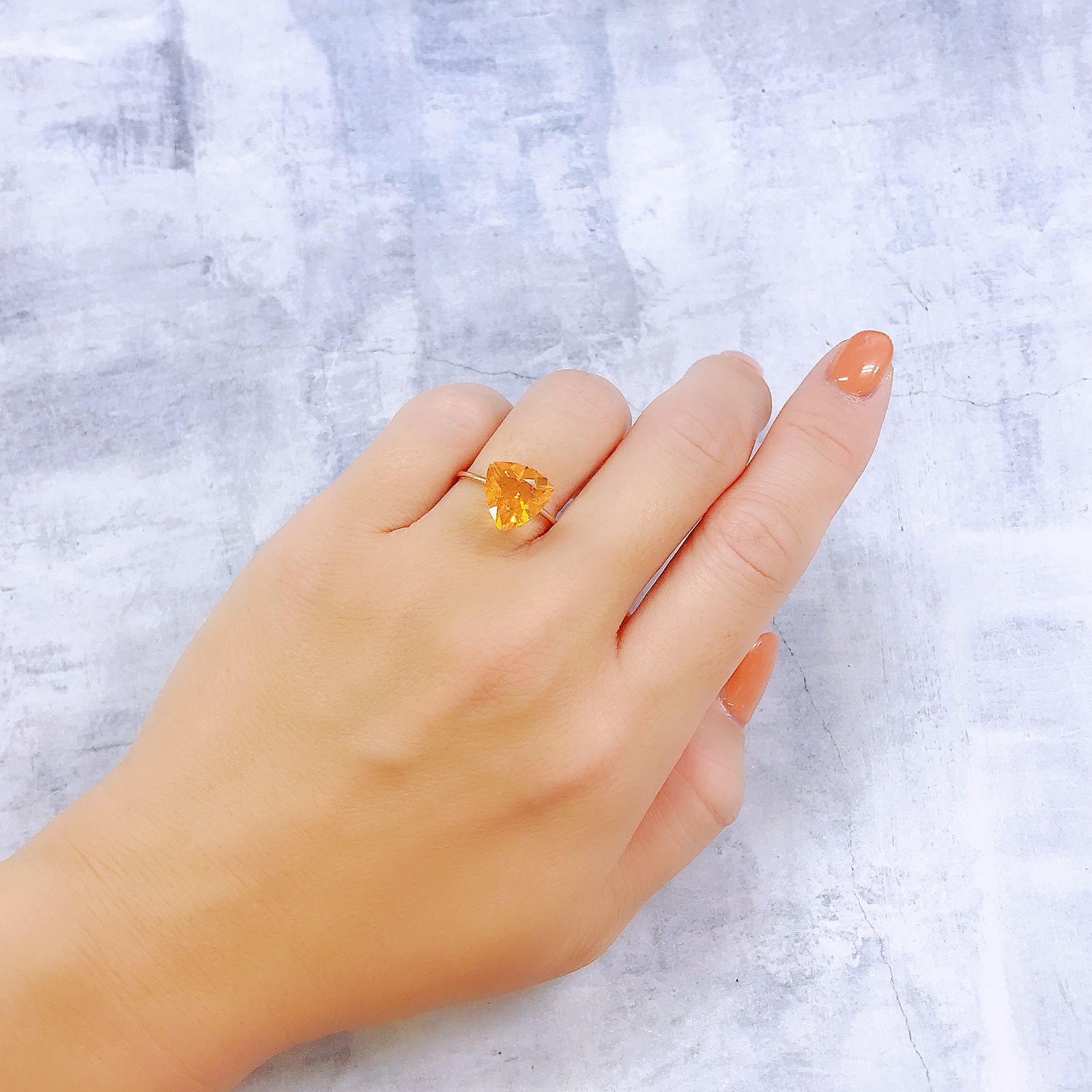 ファイヤーオパール メキシコ産 2.30ct[221018346]10.3x10.3mm