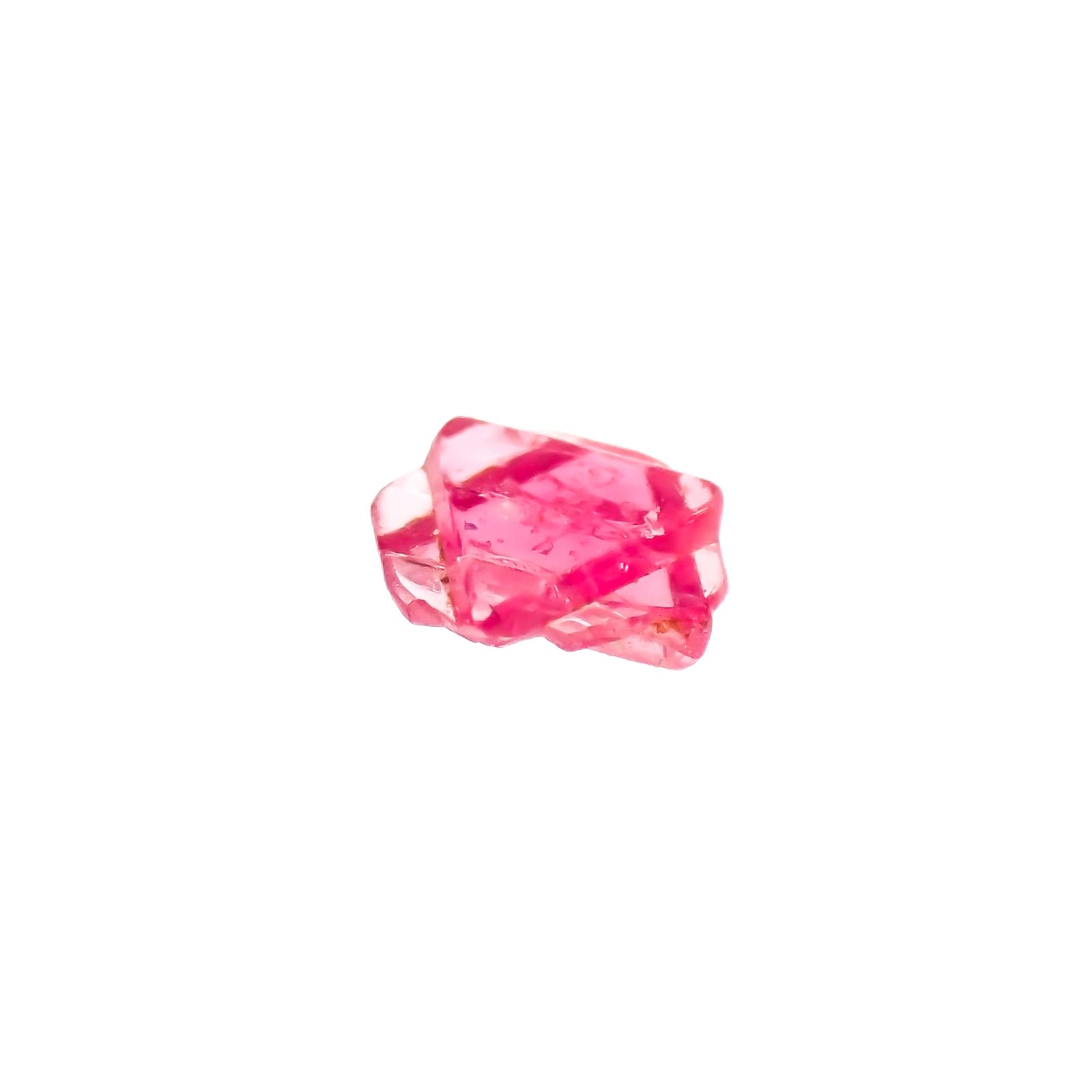 ツインクリスタルスピネル(スピネル式双晶）原石 ビルマ産 0.075ct[231124055]3x3mm前後
