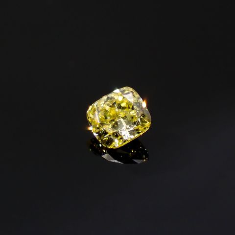 イエローダイヤモンド SI-VS(宝石名ダイアモンド) 0.092ct 識別済[220616389]2.7x2.4mm前後