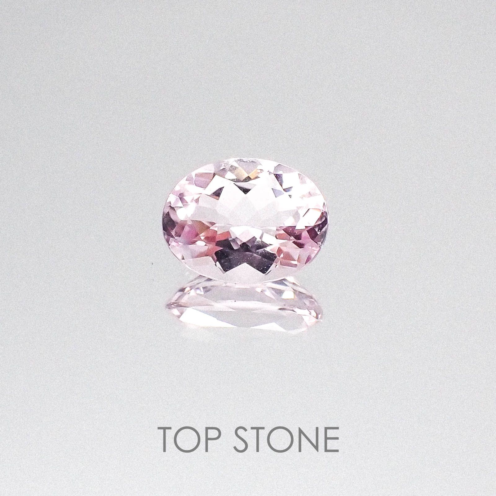 モルガナイト ブラジル産 ルース 1.27ct[20084369]8.5×6.5mm前後