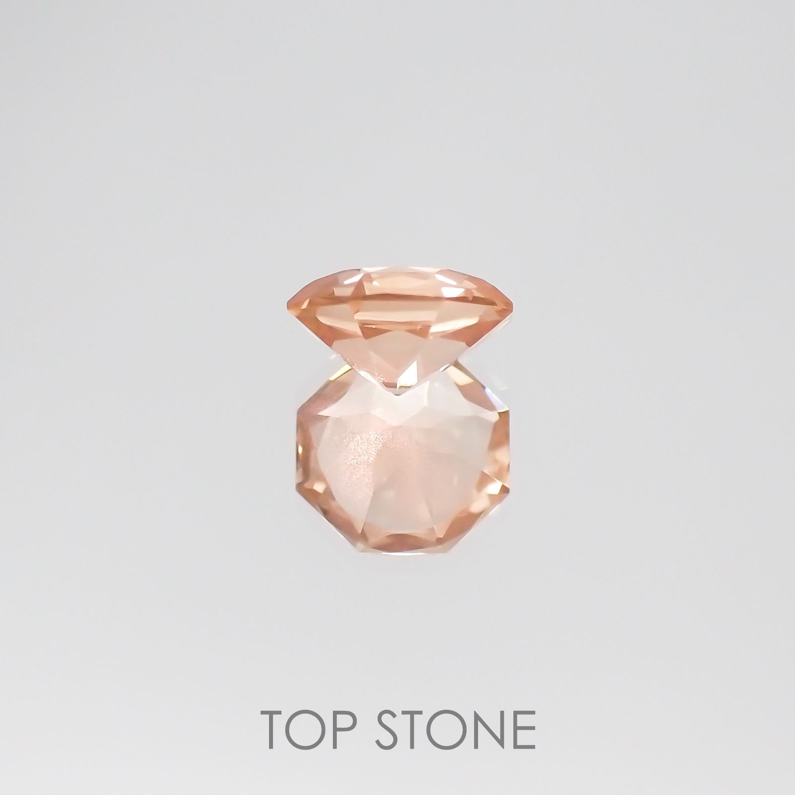 ◇オクタゴンカット◇オレゴンサンストーンSA(宝石名ラブラドライト) アメリカ・オレゴン州産 0.65ct 識別済[210610966]6×6mm前後