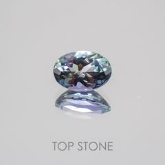 パーティーカラータンザナイト タンザニア産 ルース 0.87ct[210210052]6.8×4.8mm前後