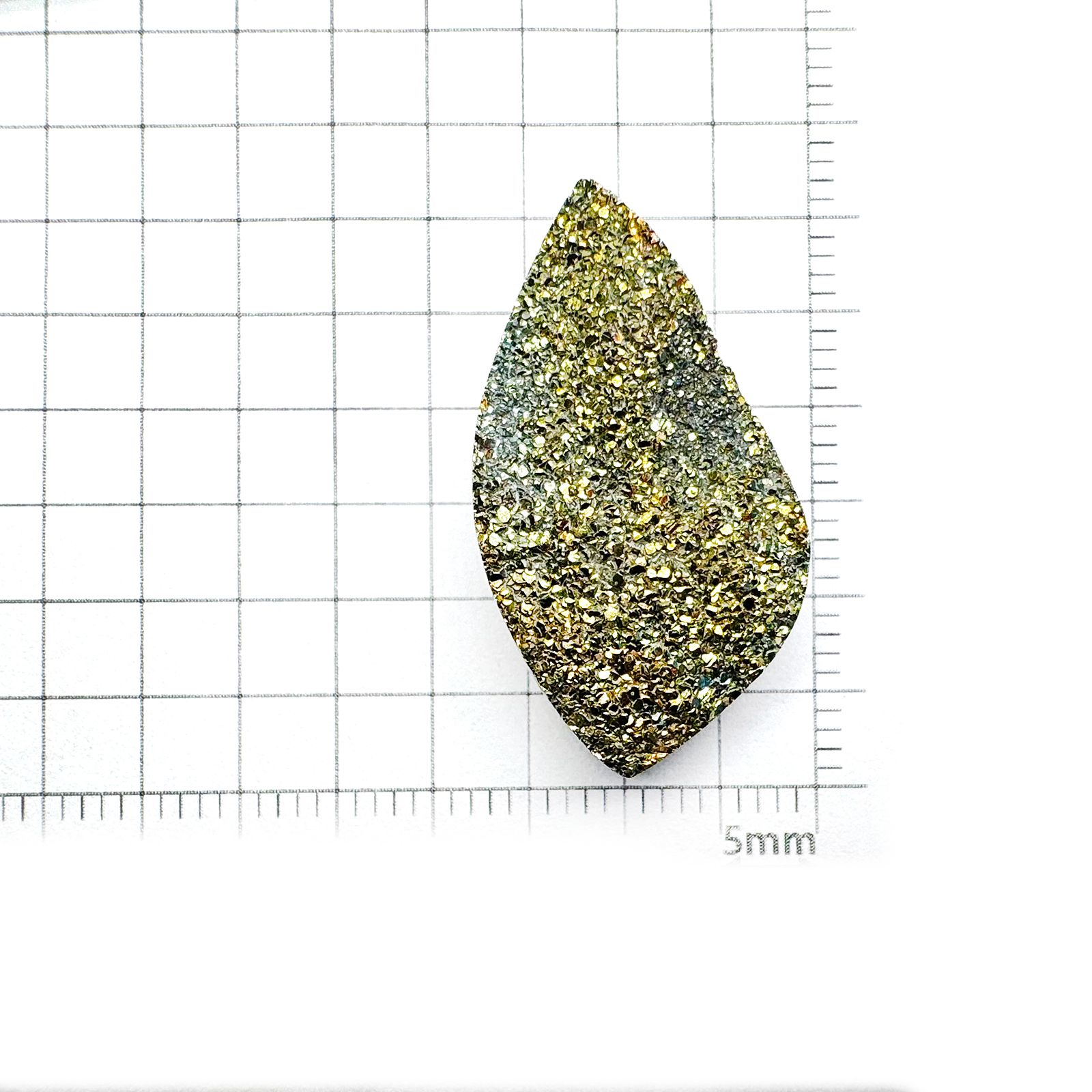 ◇フリーフォーム◇レインボーパイライト 原石 ロシア産 24.20ct[240326431]28.6x15.6mm前後