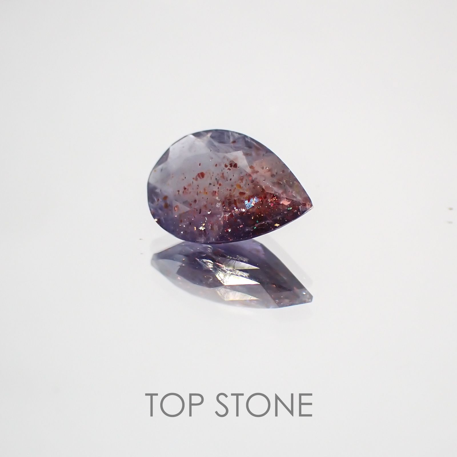 ブラッドショットアイオライト インド産 ルース 0.88ct[210310449]8.7×6mm前後